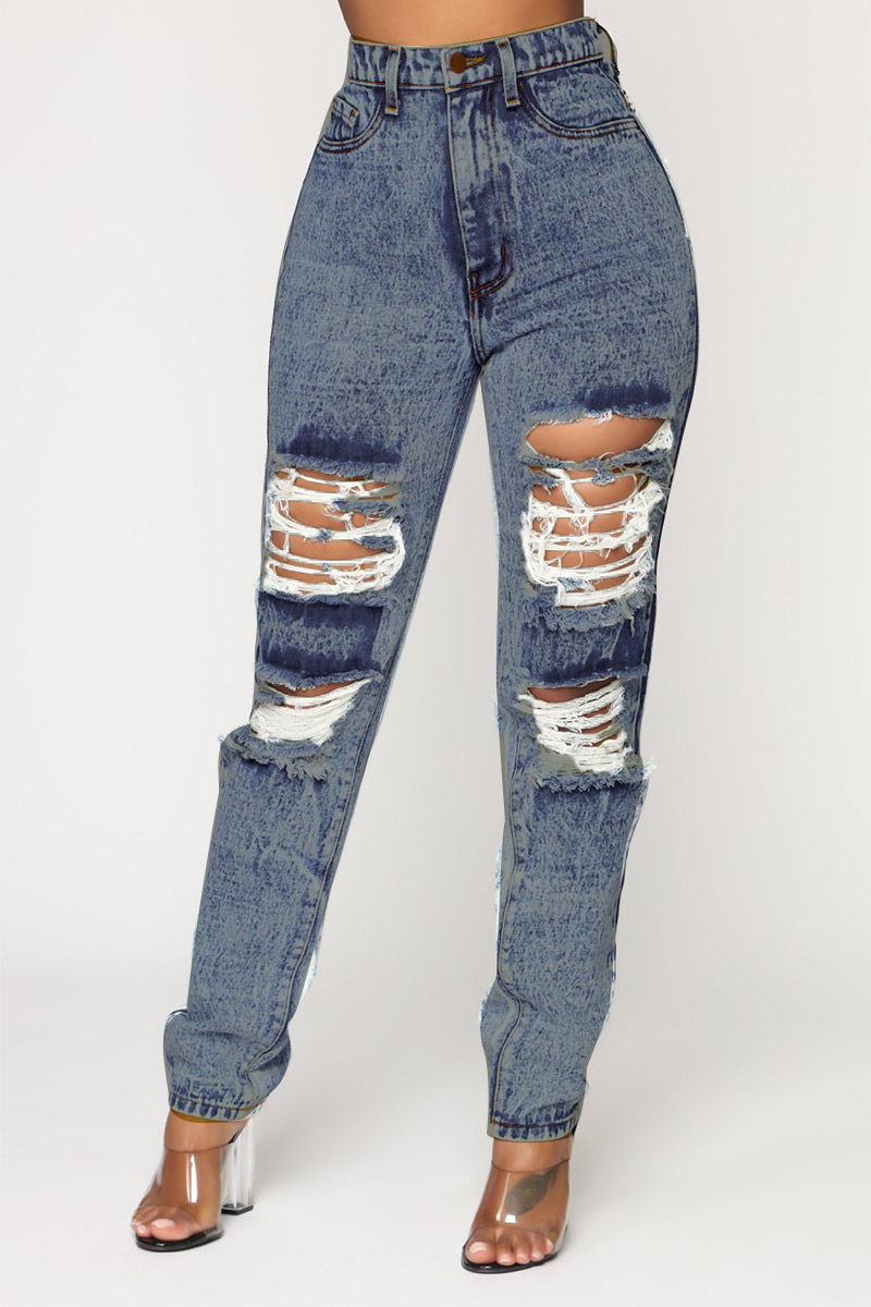 plus size ripped jeans