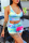 Fashion Sexy Tie-dyed Printed Vest Shorts Blue Set
