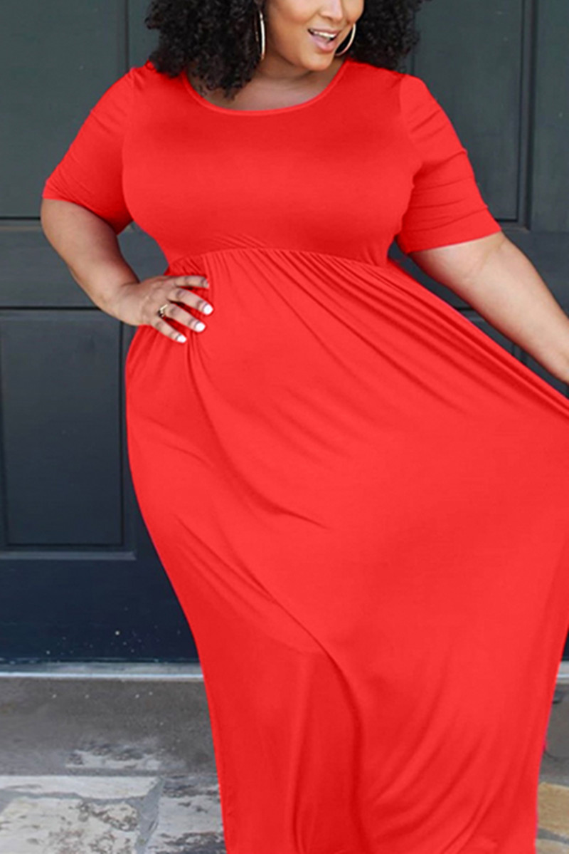 sexy red dress plus size