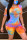 Orange Fashion Casual adult Ma'am Print Gradient Two Piece Suits pencil Short Sleeve Two Pieces