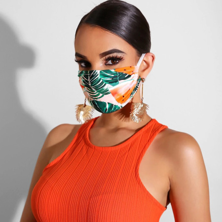 Green Casual Basic Dustproof Face Protection