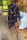 Black Fashion Sexy Single Sleeve Long Sleeve Turtleneck Asymmetrical Knee Length Striped Print Print Dresses