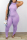 purple Street Print Solid Straight Sleeveless Two Pieces