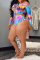Pink  Two Piece Suits Gradient Fashion Sexy adult Ma'am Swimwears