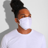 White Casual Basic Solid Color Dustproof Face Protection