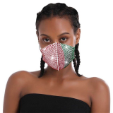 Green Red Fashion Casual Print Face Protection
