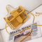 Blue Fashion Casual Transparent Crossbody Bag