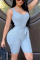 Silver Fashion Sexy Solid Sleeveless Slip Jumpsuits