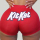 Red Sexy Straight Sports Letter Print Character Sports