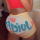 Orange Elastic Fly Low Letter Print Straight shorts Bottoms