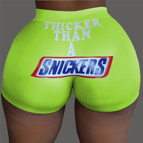 Green Sexy Straight Sports Print Solid Sports