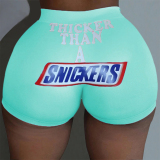 Pink Sexy Straight Sports Print Solid Sports