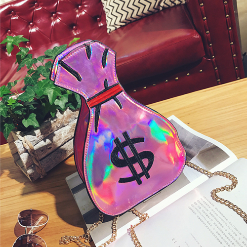 Pink Fashion Casual Printed Crossbody Bag