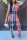 Red street Print Plaid Blend Sleeveless Slip Jumpsuits
