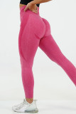 Pink Fashion Sexy Sportswear Skinny Patchwork Trousers