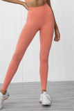 Orange Fashion Sexy Sportswear Skinny Patchwork Trousers