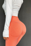 Orange Fashion Sexy Sportswear Skinny Patchwork Trousers