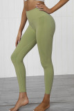 Fluorescent Green Fashion Sexy Sportswear Skinny Patchwork Trousers