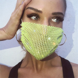 Fluorescent Yellow Fashion Casual Print Face Protection