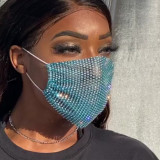 Blue Fashion Casual Print Face Protection
