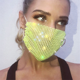Fluorescent Yellow Fashion Casual Print Face Protection