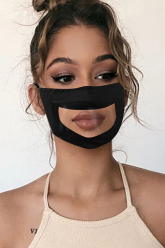 Black Fashion Sweet Cute Mixed Printing Face Protection
