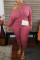 Pink Fashion Casual O Neck Long Sleeve Regular Sleeve Solid Plus Size Set