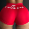 Red Fashion Sexy Sportswear Skinny Print Shorts