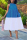 White Casual Sleeveless Halter Neck A-Line Knee-Length Patchwork Solid chain Dresses