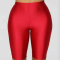 Watermelon Red Fashion Casual Sportswear Skinny Solid Shorts