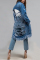 Blue Black Blue Light Blue Dark Blue Tassel Design Denim