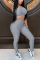 Black Fashion Active adult Ma'am Patchwork Solid Two Piece Suits pencil Sleeveless Two Pieces