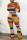 Orange Fashion Casual Long Sleeve O Neck Regular Sleeve Short Striped Two Pieces
