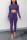 purple Fashion Active adult Ma'am Patchwork Solid Two Piece Suits pencil Long Sleeve Two Pieces