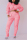 Pink Fashion Sexy adult Ma'am Patchwork Solid Two Piece Suits Straight Long Sleeve Two Pieces