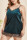 Green Fashion Sexy V Neck Sleeveless Spaghetti Strap Patchwork Plus Size Nightdress
