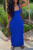 Black Milk. Fashion Sexy adult Ma'am Tank Sleeveless Square Step Skirt Floor-Length Solid backless Dresses