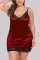 Red Sexy Fashion Plus Size Suspender Nightdress