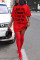 Red Regular sleeve Short Sleeve O Neck T-shirt Dress Mini Letter Print Dresses