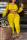 Yellow Fashion Active adult Ma'am One word collar Solid Two Piece Suits Stitching Plus Size