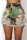 Green rose red and blue Green and yellow Hollow-out Broken Holes Denim
