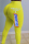 Yellow Elastic Fly Mid Print Straight Pants Bottoms