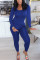 Black Milk Silk Fashion Casual adult Ma'am Solid Two Piece Suits pencil Long Sleeve Two Pieces