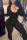Black Sexy street Solid Long Sleeve O Neck Jumpsuits