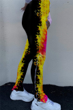 Camouflage Zipper Fly High Print pencil Pants Bottoms