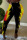Yellow Fashion Casual Skinny Print Trousers