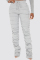 Gray Fashion Casual Regular Solid Trousers