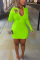 Blue Fashion adult Ma'am Sweet Cap Sleeve Long Sleeves O neck Step Skirt skirt Solid chain Dresses
