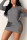 Gray Fashion Casual Regular Sleeve Long Sleeve O Neck Mini Letter Embroidery Dresses