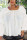 White Casual O Neck Solid Draped Plus Size